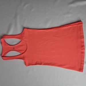 Lululemon Classic Racerback Tank Reversible Bright Orange No Size Approx 2